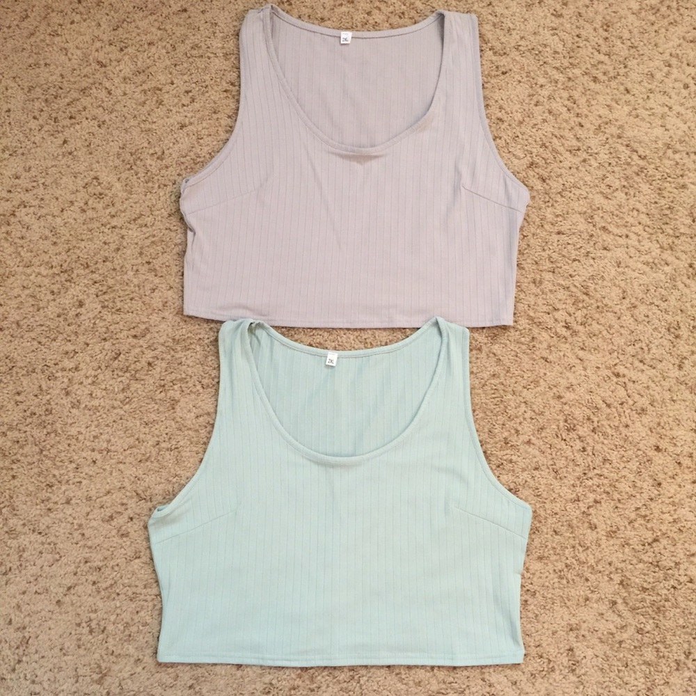Amasoo, (2) Athletics Crop Tops (NWOT)